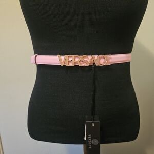 Versace Pink Leather Belt